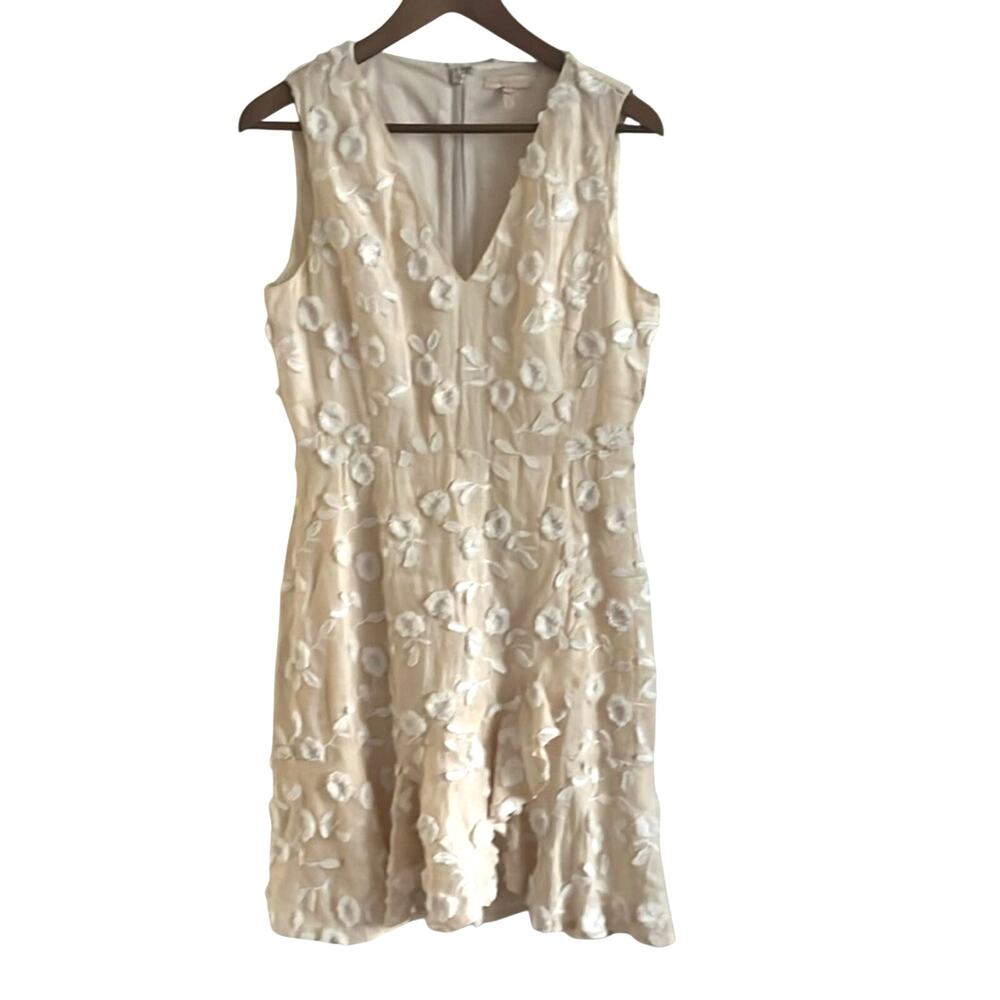 Rebecca Taylor Nicola‎ Linen Fit & Flare Dress Sz 4
